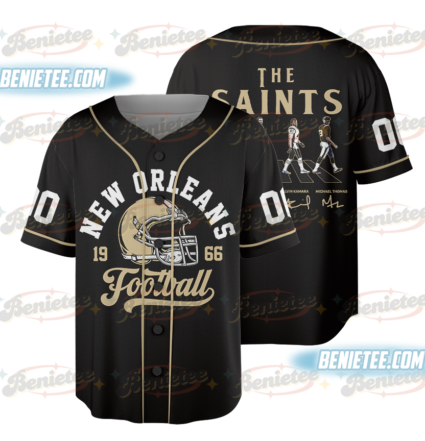 New Orleans Saints Team Baseball Jersey, Game Day Baseball Jersey