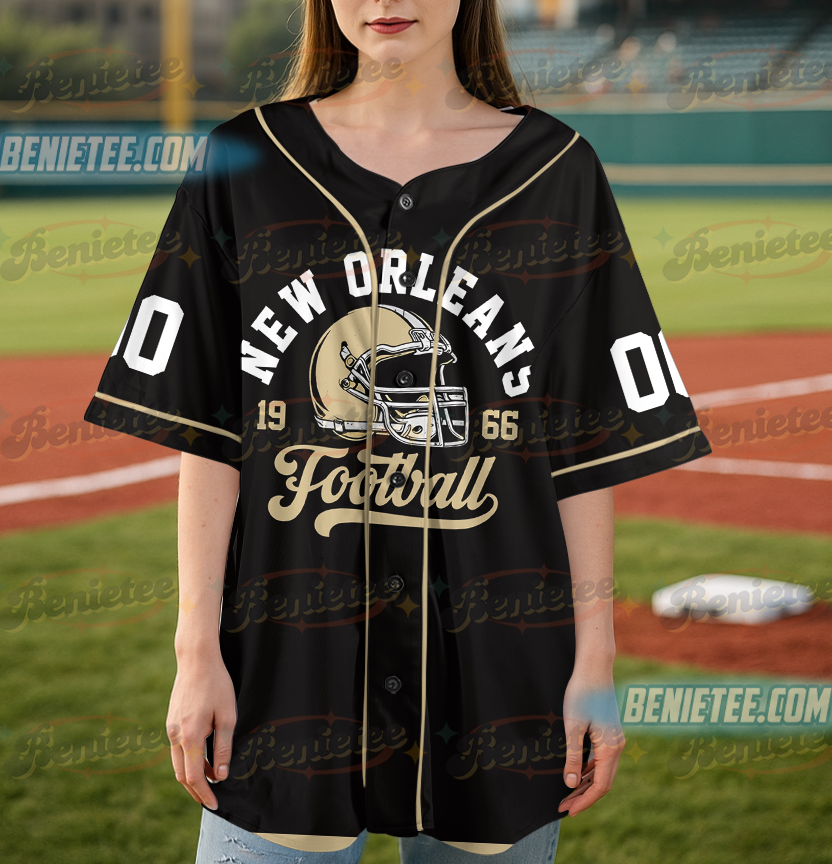 New Orleans Saints Team Baseball Jersey, Game Day Baseball Jersey - Image 2