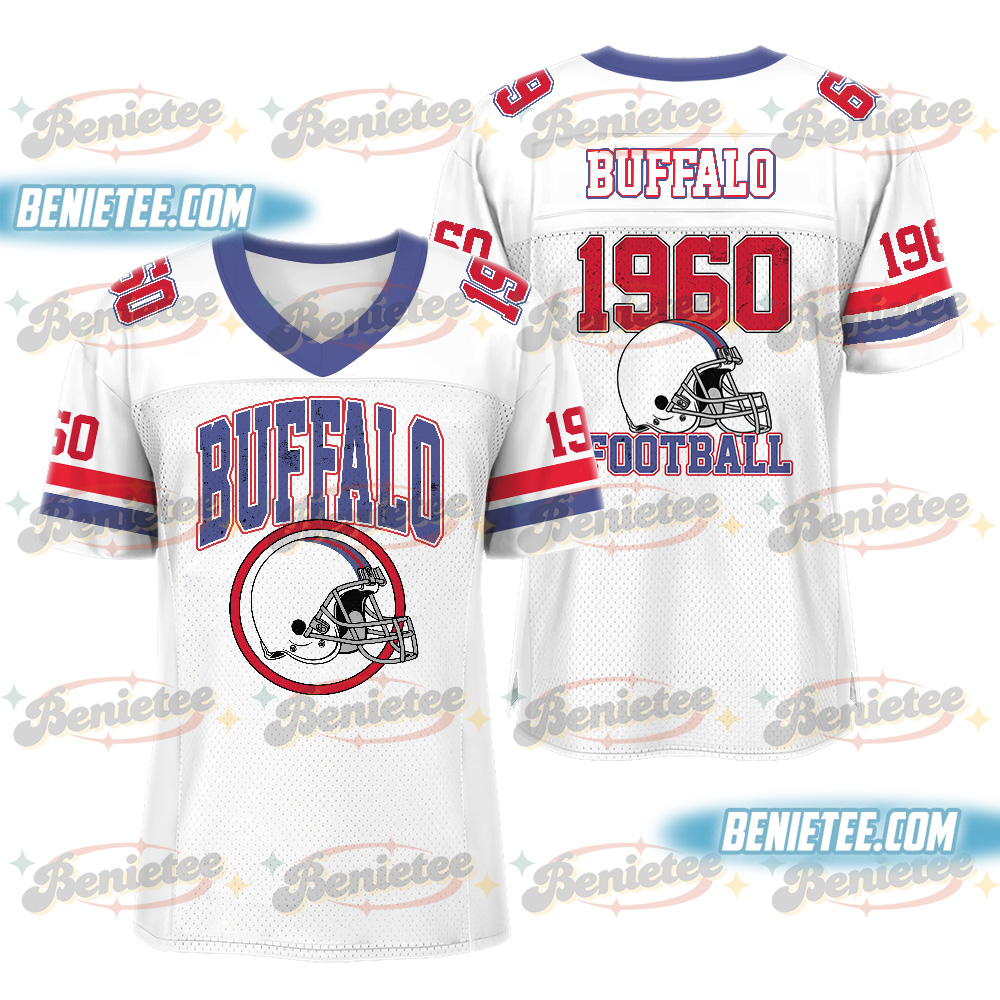 Buffalo Football Jersey, Retro Game Day Football Jersey