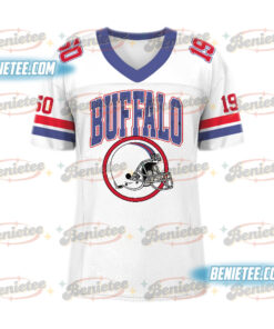 Alternative view of Buffalo Football Jersey, Retro Game Day Football Jersey