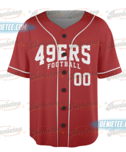 Alternative view of San Francisco 49ers Team Baseball Jersey, Game Day Baseball Jersey