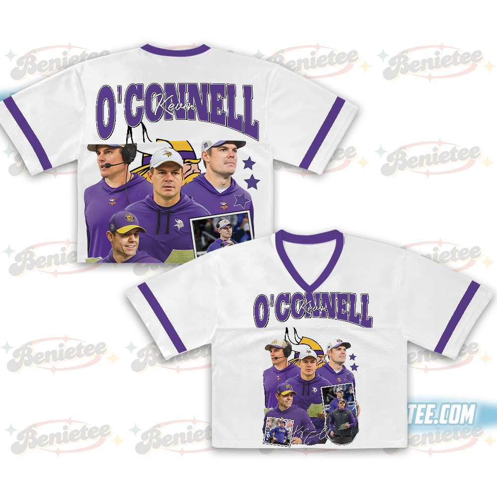 Kevin O'Connell Croptop Mesh Football, Minnesota Croptop Mesh Football