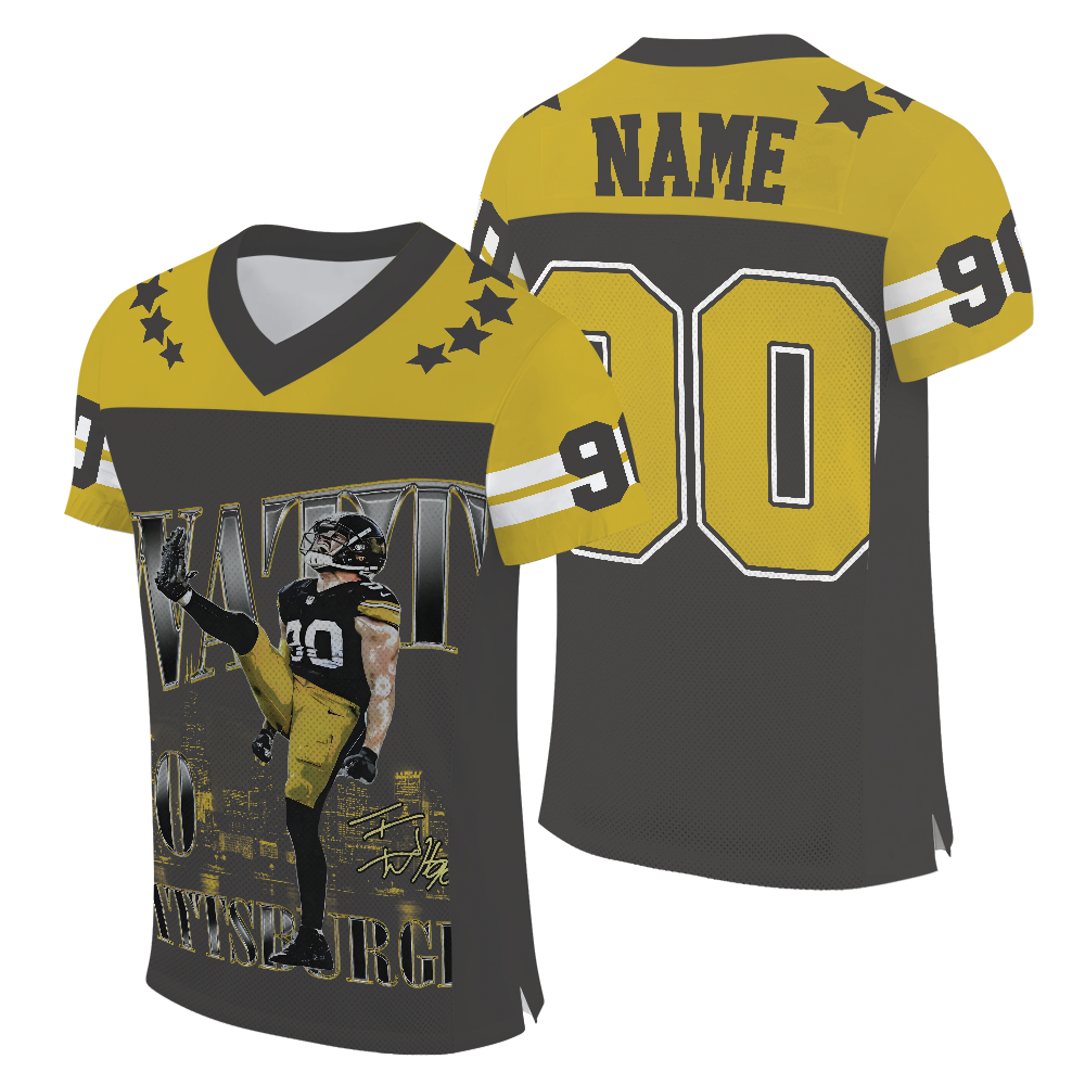 Custom T. J. Watt Football Jersey, Texas Football Jersey - Image 6