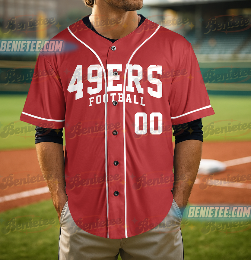 San Francisco 49ers Team Baseball Jersey, Game Day Baseball Jersey - Image 4