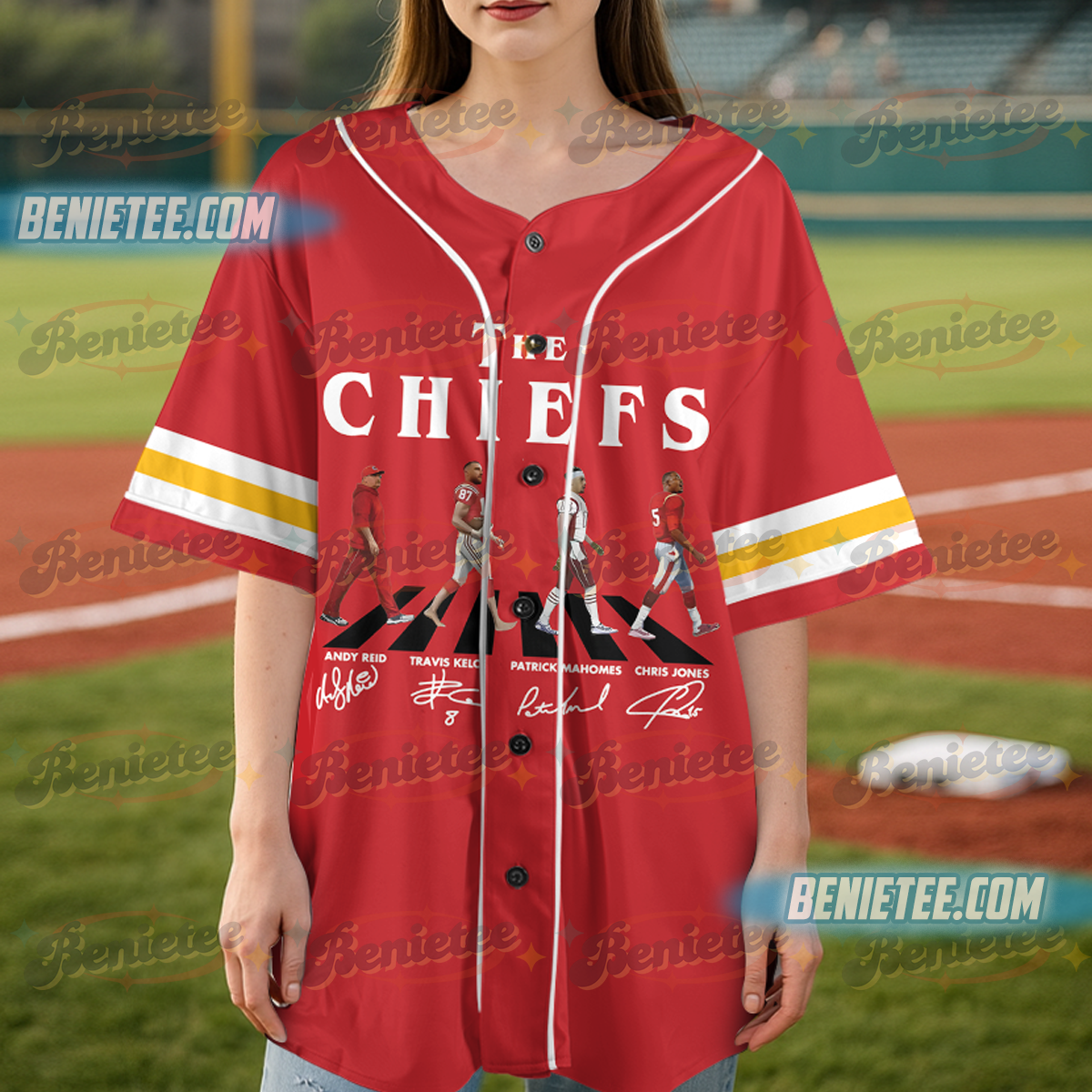 Kansas City Chiefs Team Baseball Jersey, Game Day Baseball Jersey - Image 5