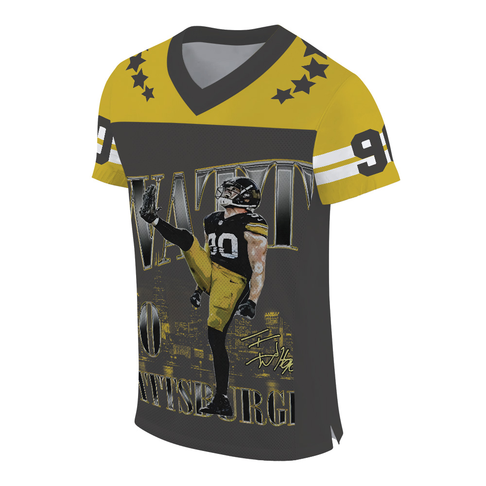 Custom T. J. Watt Football Jersey, Texas Football Jersey - Image 4