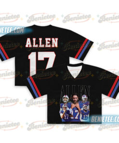 Josh Allen Crotop Mesh Football, Game Day Vintage Bootleg Crotop Mesh Football