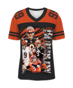 Alternative view of Joe Burrow Football Jersey, Texas Football Jersey