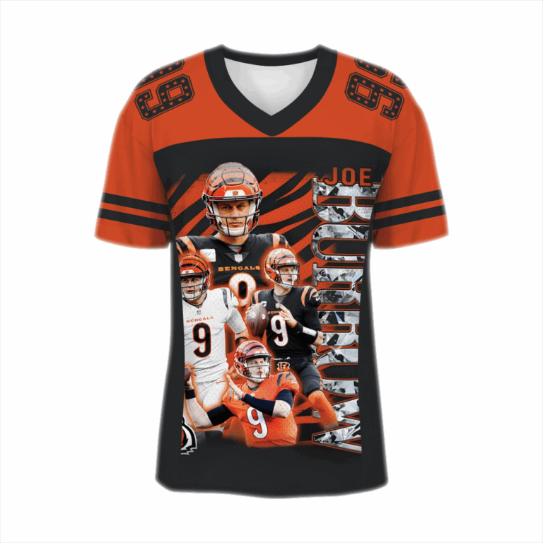 Alternative view of Joe Burrow Football Jersey, Texas Football Jersey