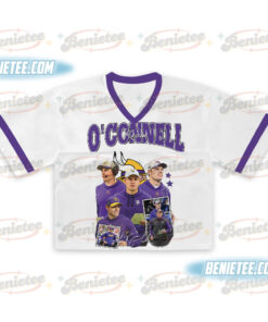 Alternative view of Kevin O'Connell Croptop Mesh Football,  Minnesota Croptop Mesh Football
