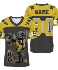 Custom T. J. Watt Football Jersey, Texas Football Jersey