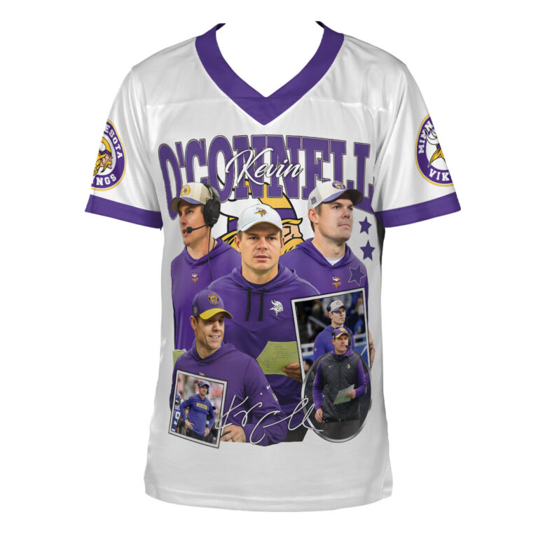 Alternative view of Kevin O'Connell Football Jersey,  Minnesota Football Jersey