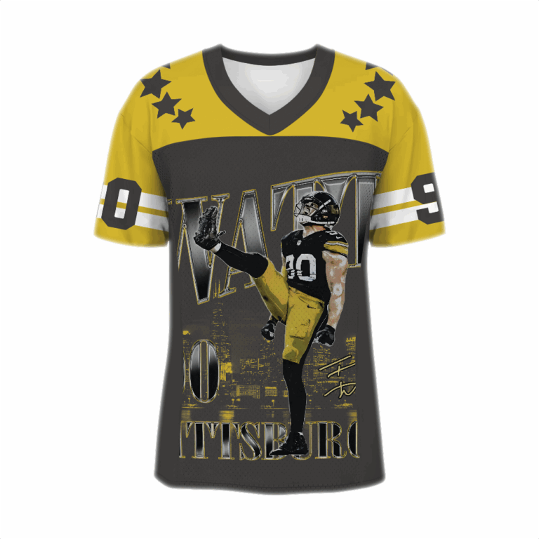 Alternative view of Custom T. J. Watt Football Jersey, Texas Football Jersey