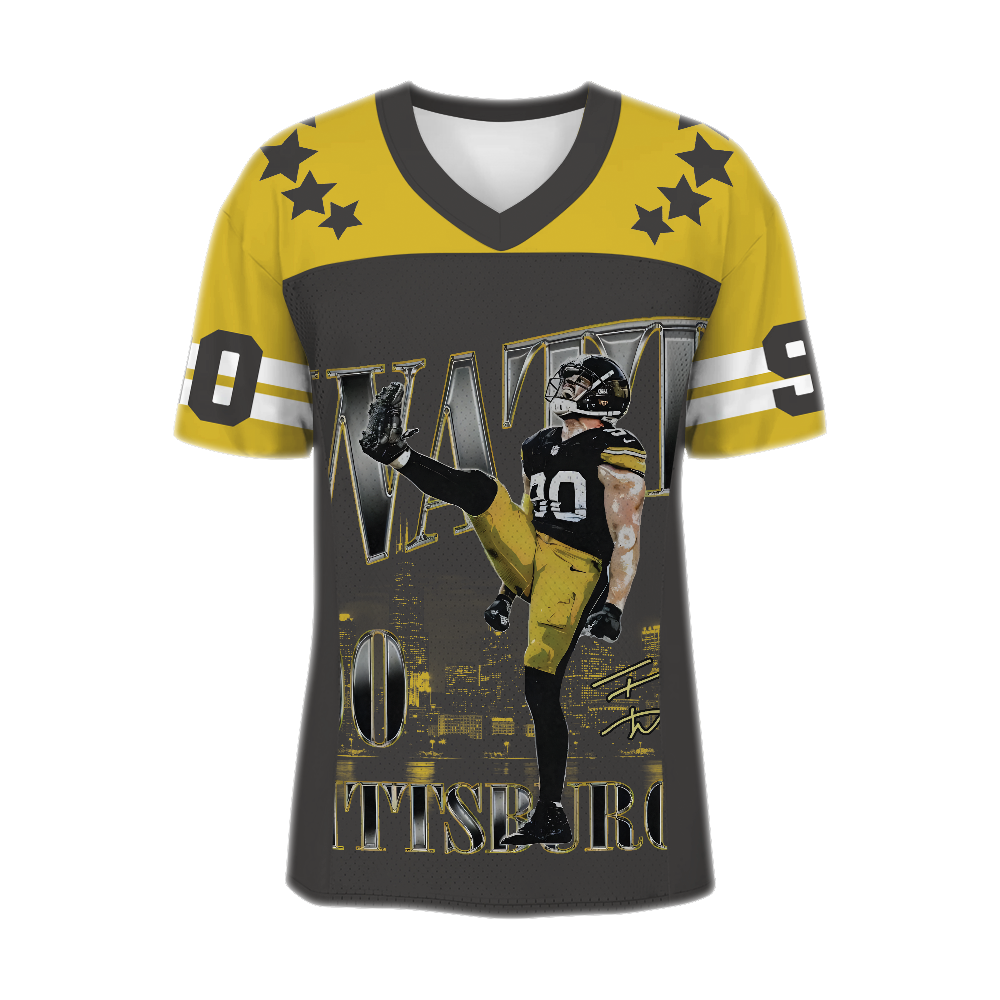 Custom T. J. Watt Football Jersey, Texas Football Jersey - Image 2