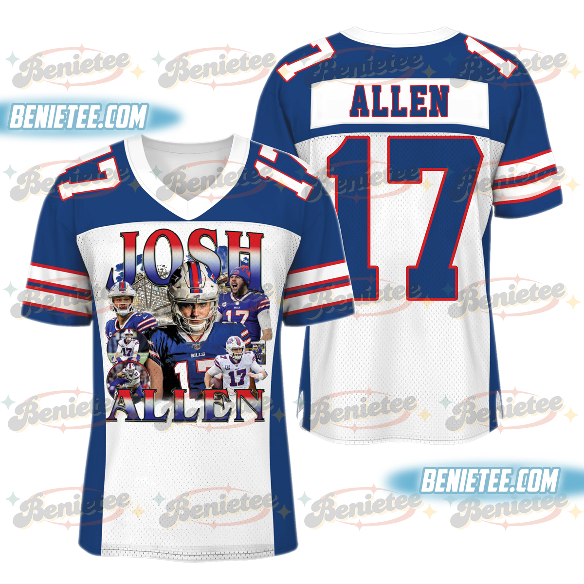 Josh Allen Football Jersey, Game Day Buffalo Footbal Jersey