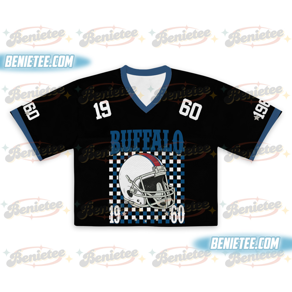 Buffalo Game Day Croptop Mesh Football, Bills Game Day Croptop Mesh Football - Image 2