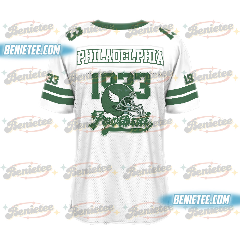 Philadelphia Game Day Football Jersey, Retro Clipart Football Jersey - Image 3