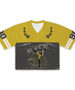 Alternative view of Custom T. J. Watt Croptop Mesh Football, Texas Croptop Mesh Football