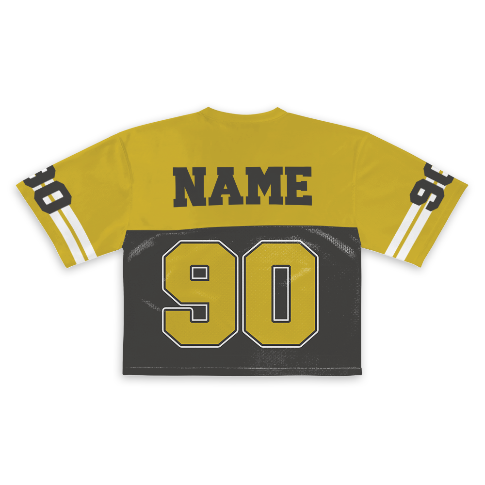 Custom T. J. Watt Croptop Mesh Football, Texas Croptop Mesh Football - Image 3