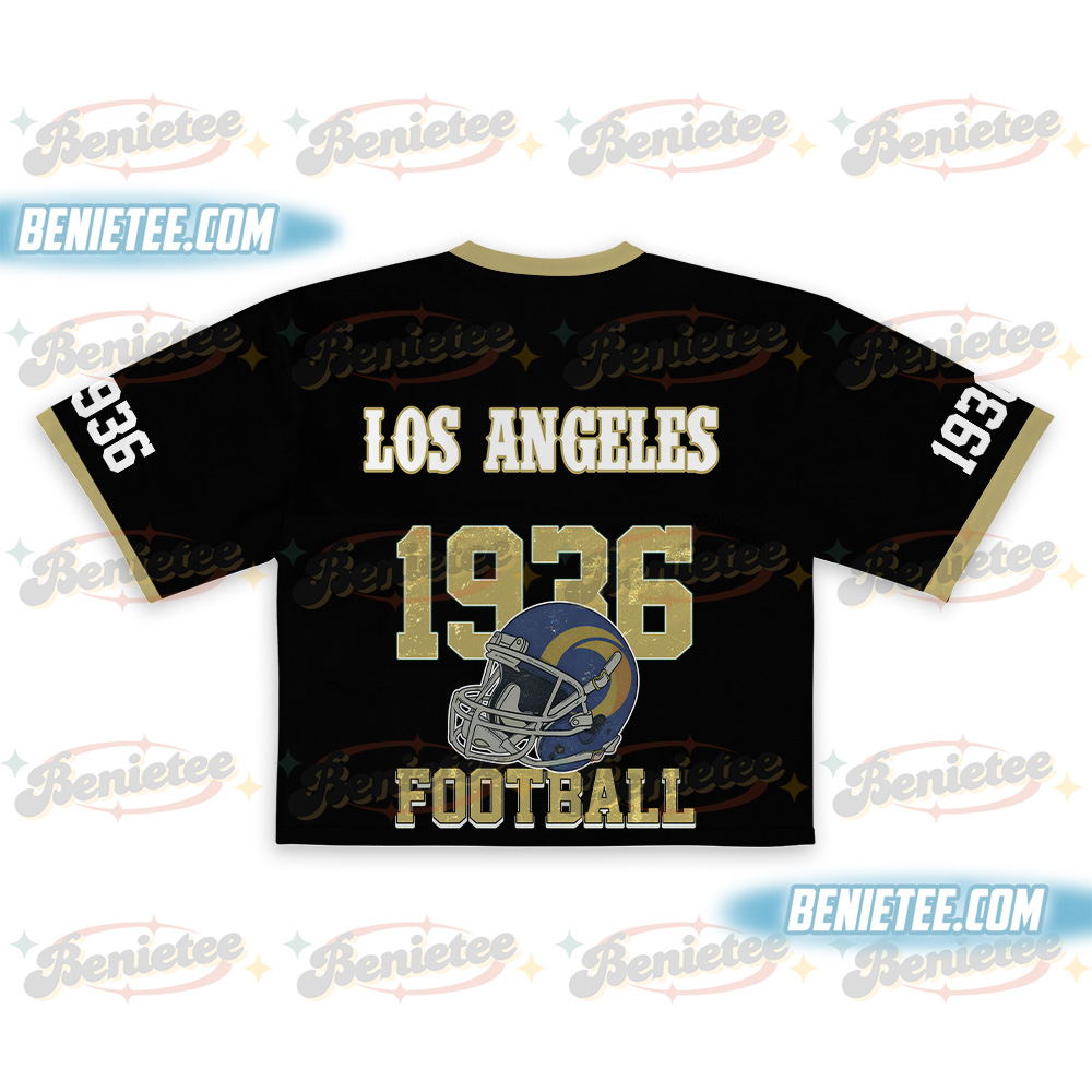 Los Angeles Game Day Croptop Mesh Football, Los Angeles Football Fan Gifts Croptop Mesh Football - Image 3