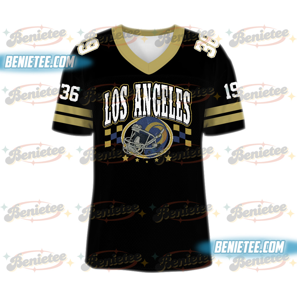 Los Angeles Game Day Football Jersey, Los Angeles Football Fan Gifts Football Jersey - Image 2