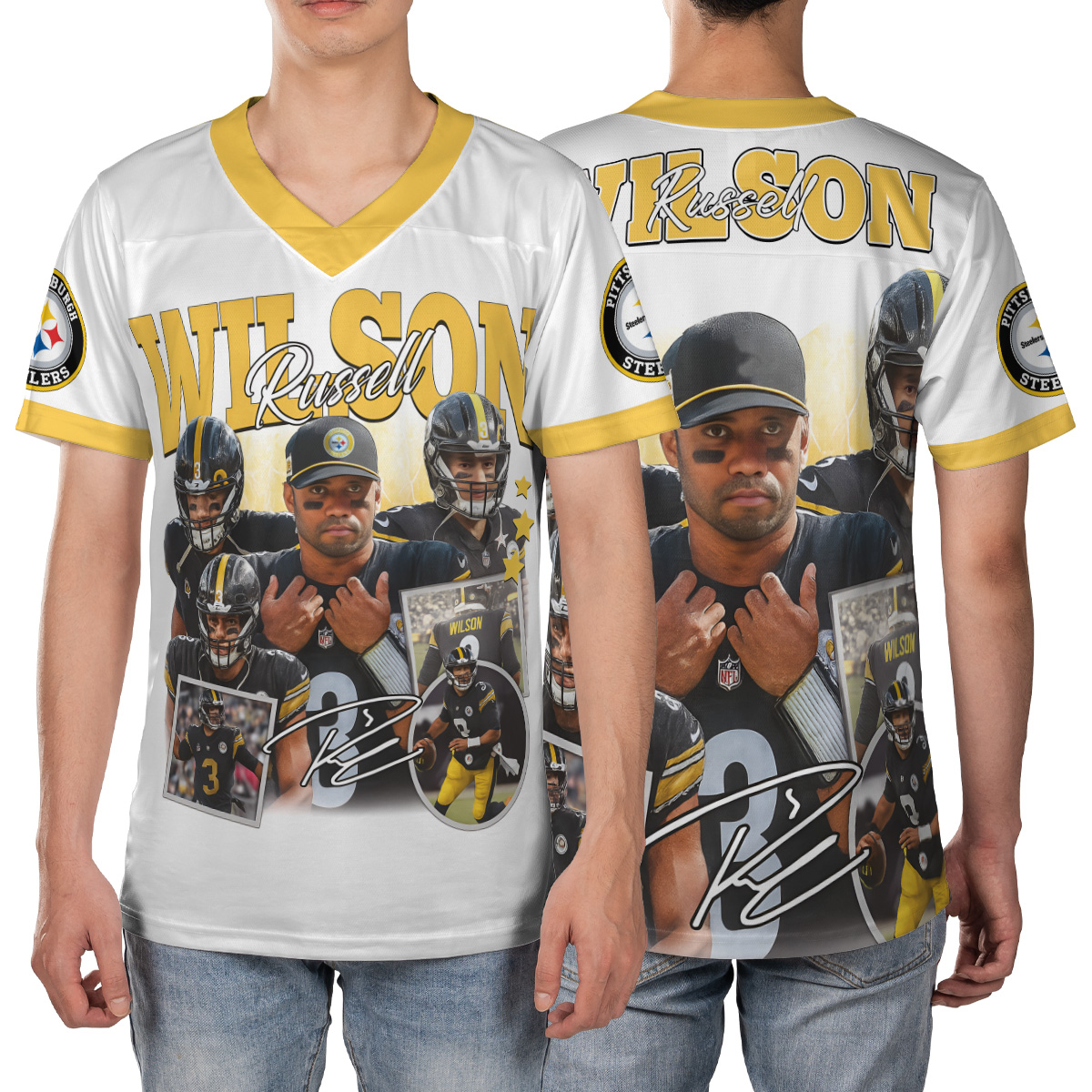 Russell Wilson Football Jersey, Russell Wilson Football Jersey - Image 4