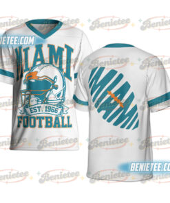 90s Retro Style Miami Football Jersey, Miami Game Day Football Jersey