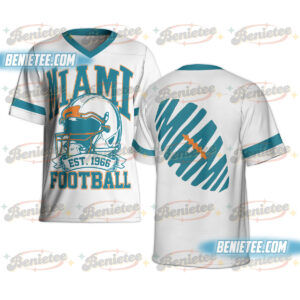 90s Retro Style Miami Football Jersey, Miami Game Day Football Jersey