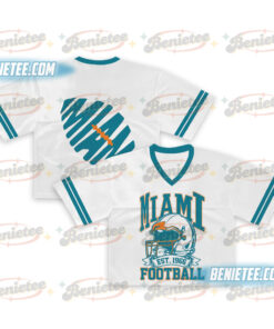 90s Retro Style Miami Croptop Mesh Football, Miami Game Day Croptop Mesh Football