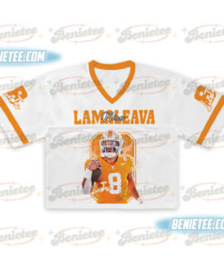 Alternative view of Nico Iamaleava Croptop Mesh Football, Tennessee Croptop Mesh Football