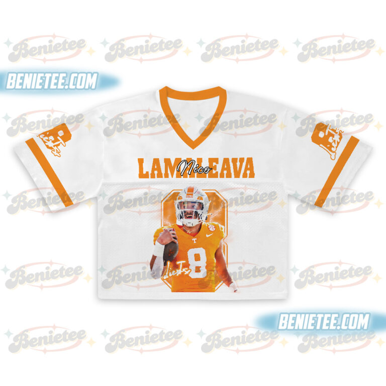 Alternative view of Nico Iamaleava Croptop Mesh Football, Tennessee Croptop Mesh Football