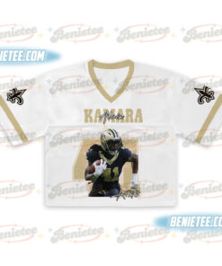 Alternative view of Alvin Kamara Croptop Mesh Football, New Orleans Croptop Mesh Football