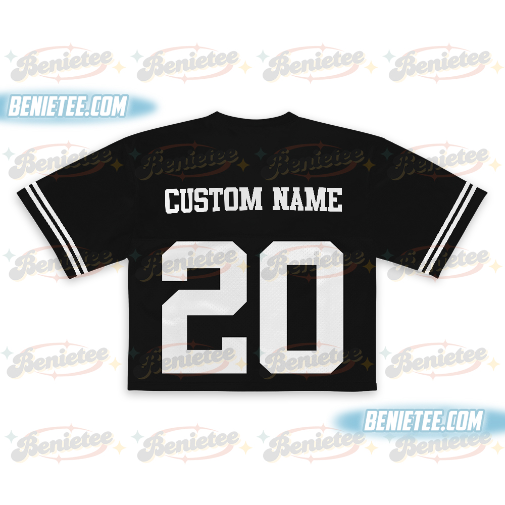 Custom Chris Brown Croptop Mesh Football, Breezy Bowl Tour 2025 Croptop Mesh Football - Image 3