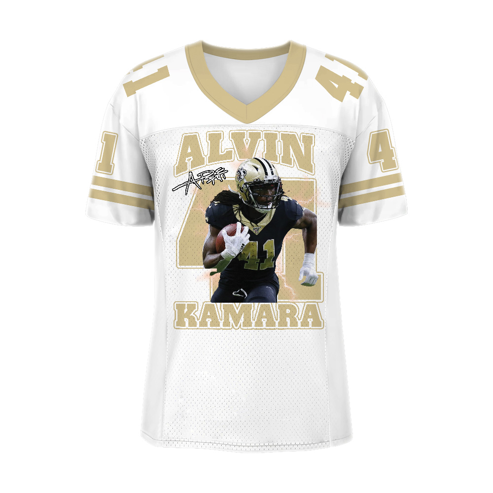Alvin Kamara Football Jersey, New Orleans Football Jersey - Image 2