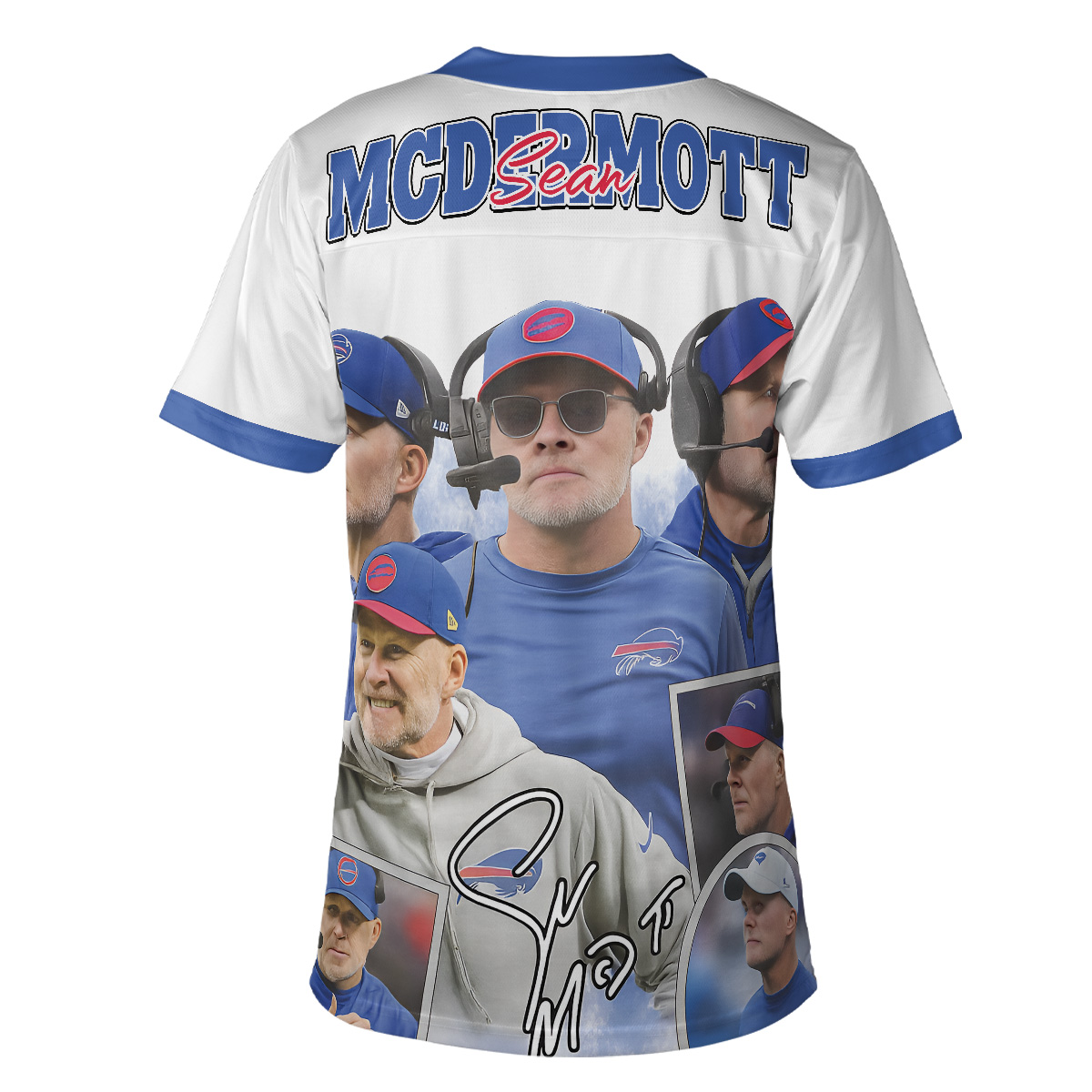 Sean McDermott Football Jersey, Buffalo Football Jersey - Image 3