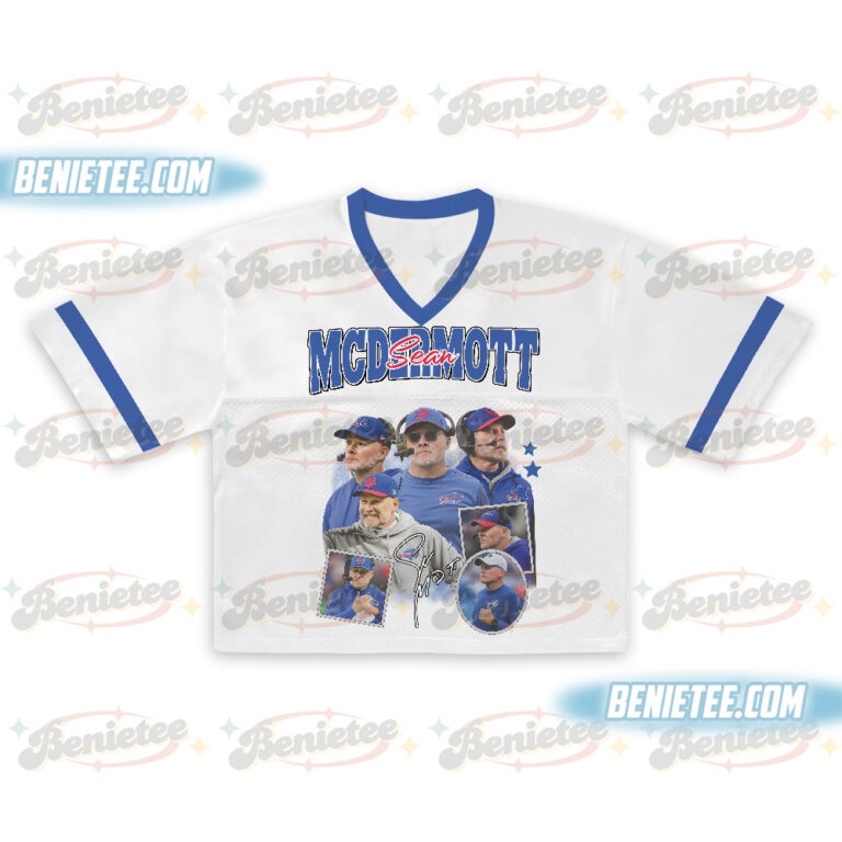 Alternative view of Sean McDermott Croptop Mesh Football, Buffalo Croptop Mesh Football