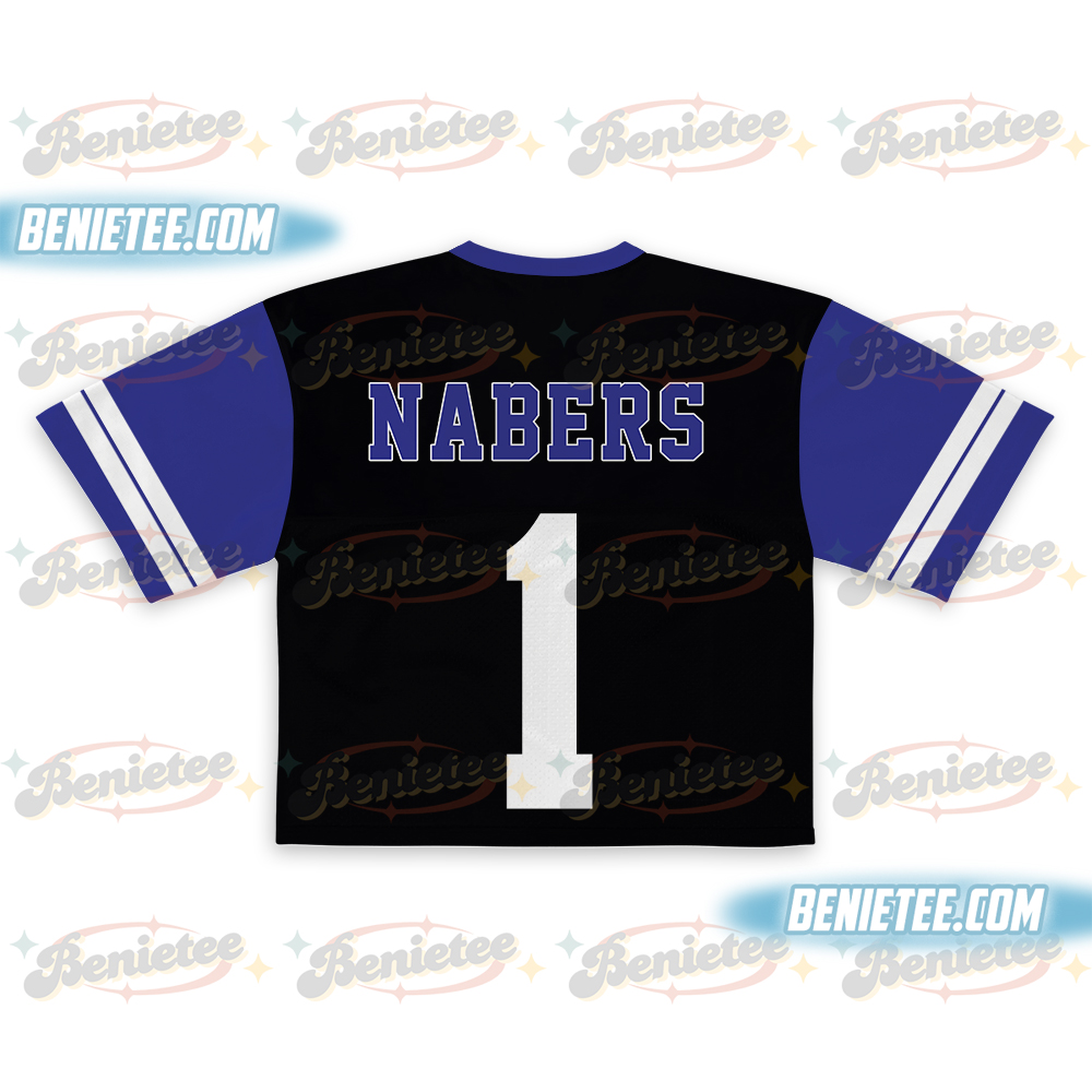 Malik Nabers Night Night Crotop Mesh Football, New York Football Throwback Crotop Mesh Football - Image 3