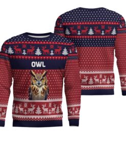 Owl Ugly Christmas Sweater 