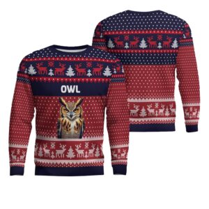 Owl Ugly Christmas Sweater - Grishko.com