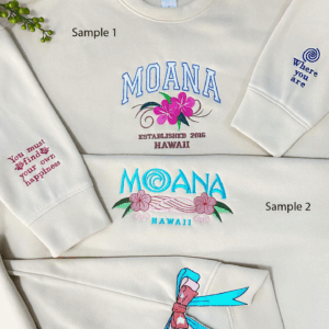 Moana Embroidery Sweatshirt