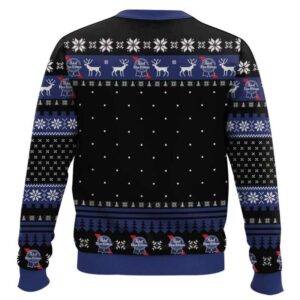 Alternative view of Pabst Blue Ribbon Beer Meme Ugly Christmas Sweater