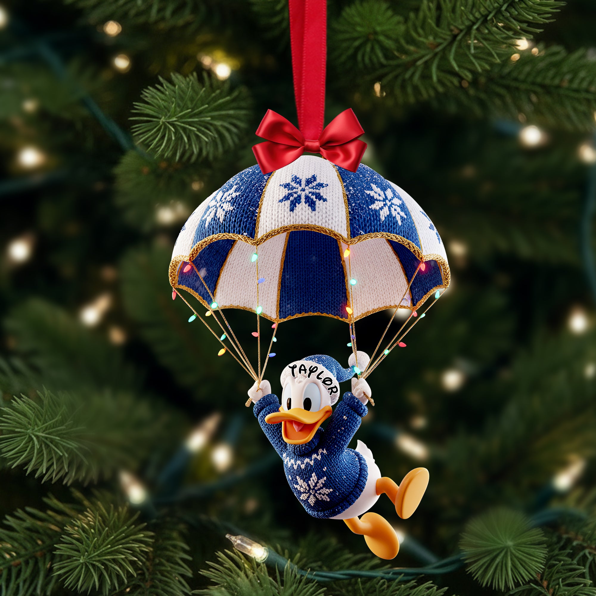 Alternative view of Parachute Adventure Acrylic Ornament - Personalized Gifts For Movie Fans 07PALU171025