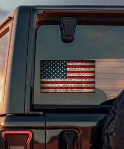 Alternative view of Patriotic American USA Flag Sticker