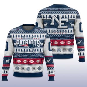 Alternative view of Patriots Rivalries We Are All Patriots 2025 Christmas Ugly Sweater