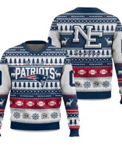 Patriots Rivalries We Are All Patriots 2025 Christmas Ugly Sweater