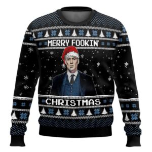 Peaky Blinders Merry Fookin' Christmas Ugly Sweater