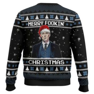 Alternative view of Peaky Blinders Merry Fookin' Christmas Ugly Sweater