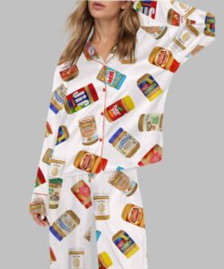 Peanut Butter Satin Pajama Set