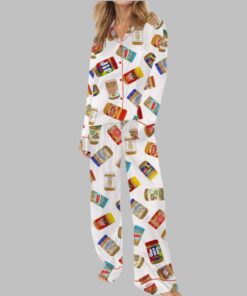 Alternative view of Peanut Butter Satin Pajama Set