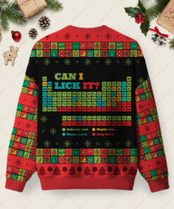 Alternative view of Periodic Christmas Lick Ugly Christmas Fuzzy Fleece Sweatshirt